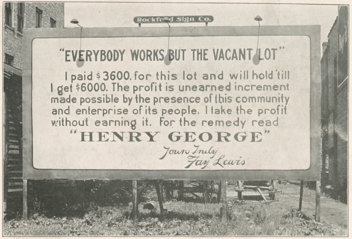 Everybody works but the vacant lot. 