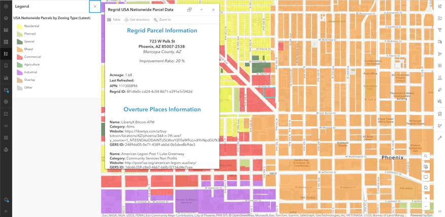 Esri Parcels Zoning Places