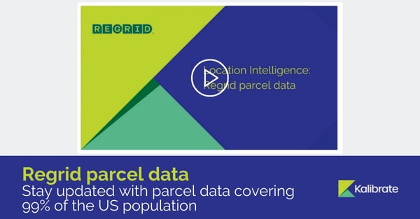 Regrid parcel data in Kalibrate demo