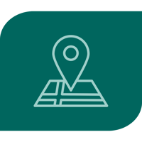 Location pin on a green background