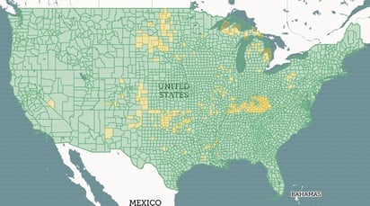 Regrid Coverage Map of the United States