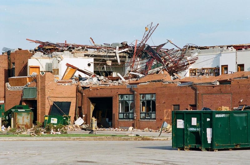 Lake High School destroyed by the Millbury 2010 tornado