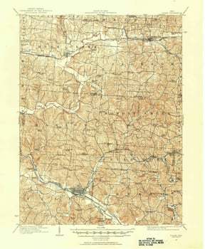 Ohio State land survey from 1907