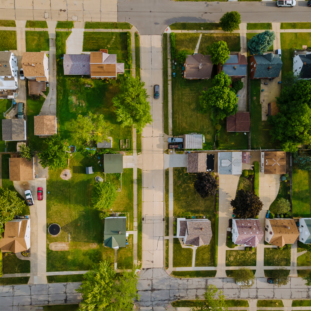 Aerial image of neighbourhood