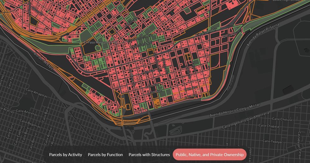 Land ownership on the US-Mexico border, illustrated using the Regrid Mapping Platform.