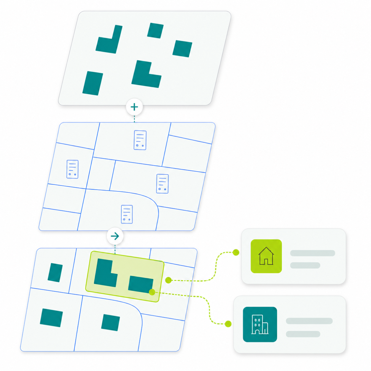 Matched bulding footprints