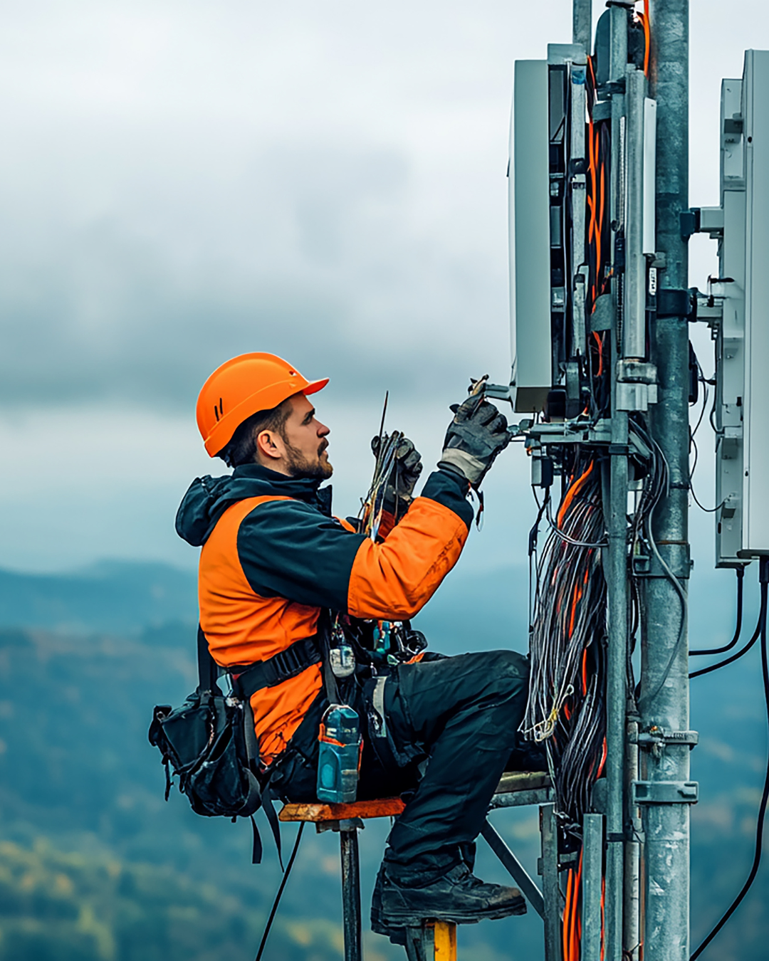 Telecom worker