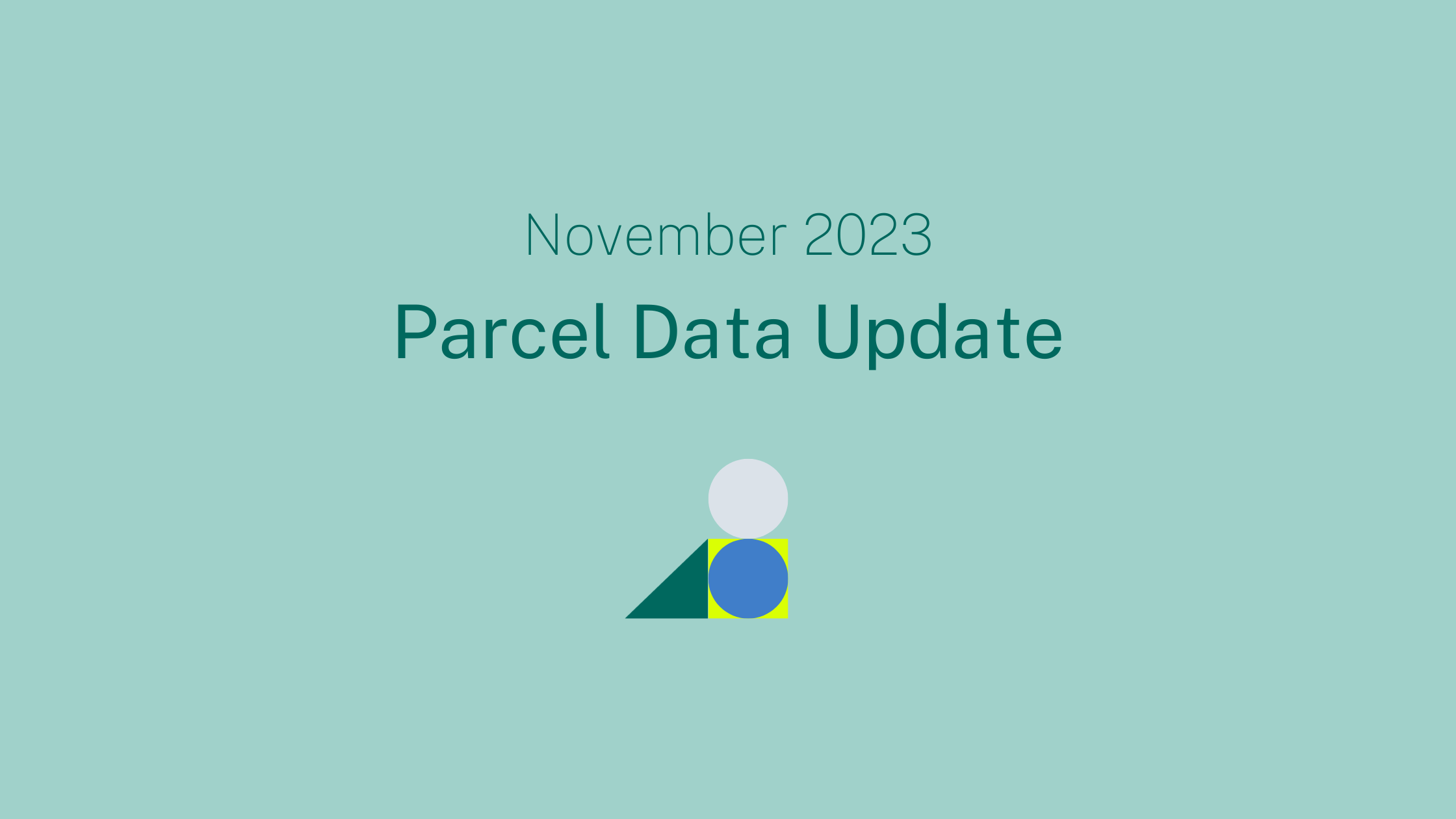November Parcel Data Update