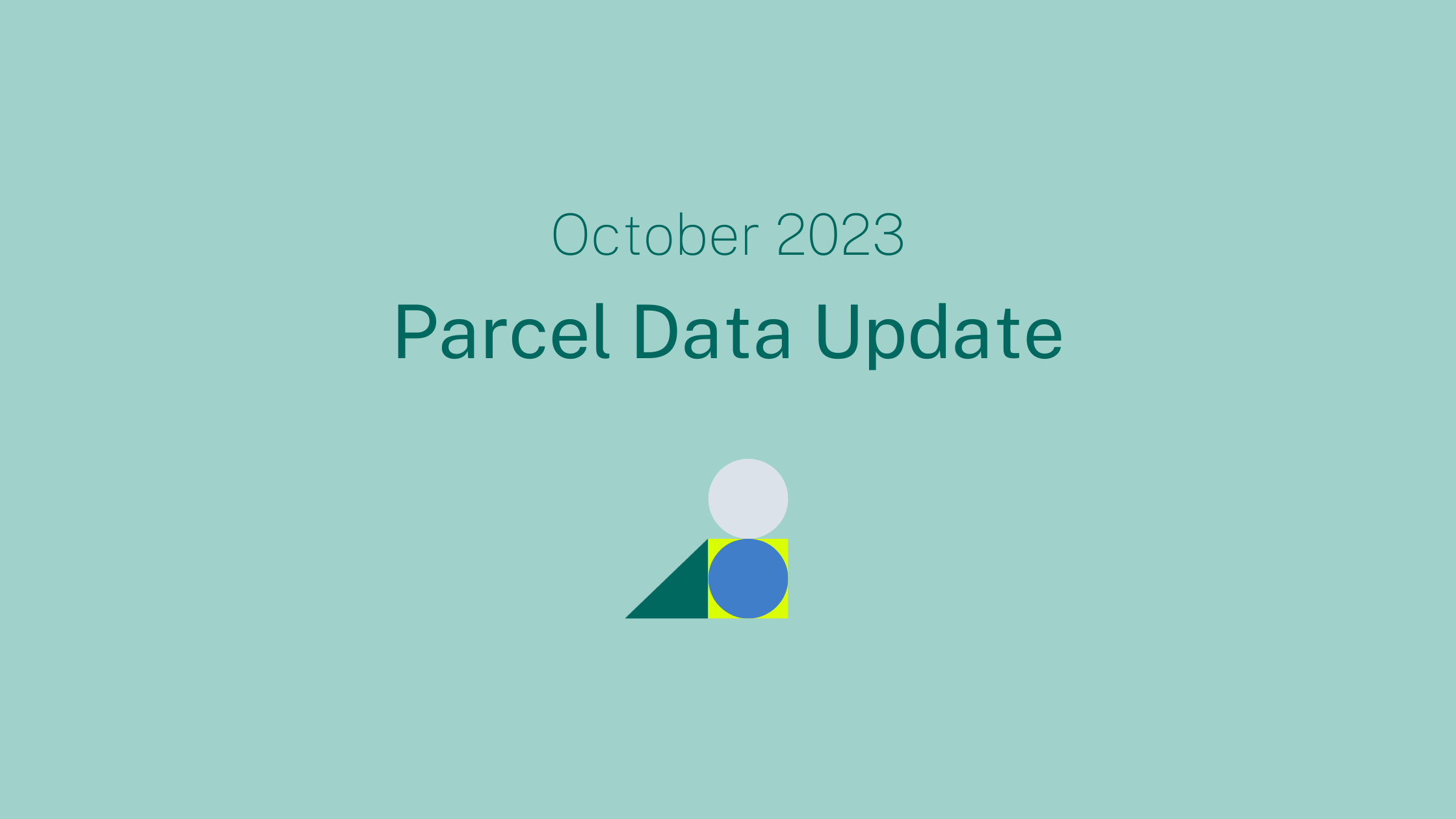 October Parcel Data Update