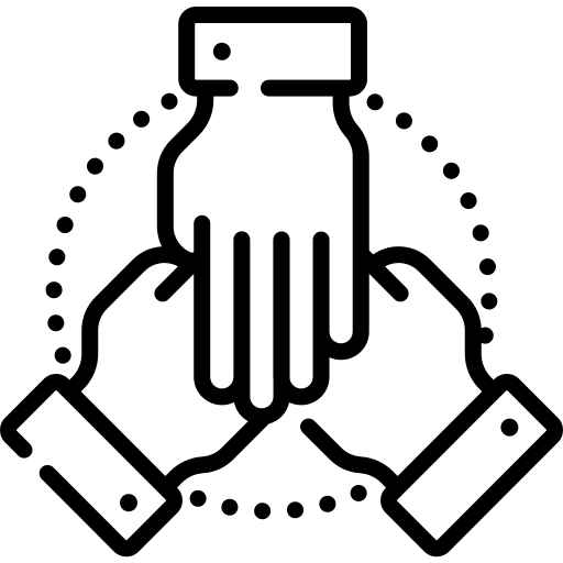 icon of hands connecting
